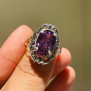 Silver .925 almond shape Ring